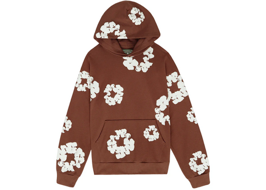 DENIM TEARS THE COTTON WREATH HOODIE BROWN