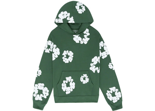 DENIM TEARS THE COTTON WREATH HOODIE GREEN