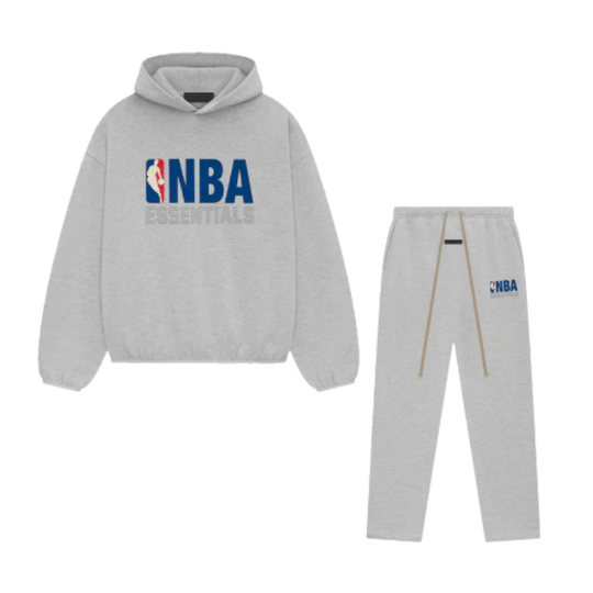 FEAR OF GOD ESSENTIALS NBA HEATHER GREY FULL SET