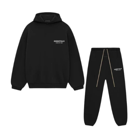 FEAR OF GOD ESSENTIALS BLACK FULL SET