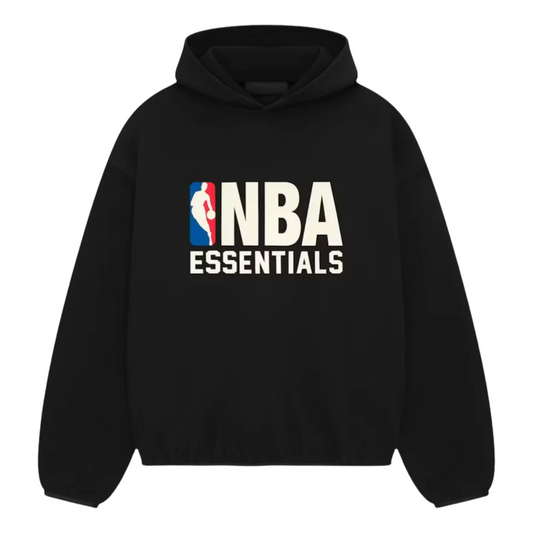 FEAR OF GOD ESSENTIALS HOODIE NBA BLACK