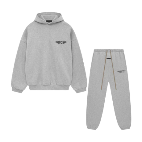 FEAR OF GOD ESSENTIALS HEATHER GREY FULL SET