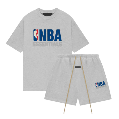 FEAR OF GOD ESSENTIALS NBA LIGHT HEAHER SUMMER SET