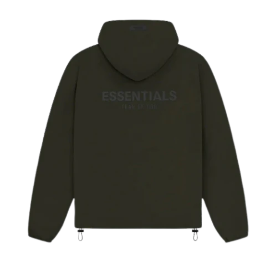 FEAR OF GOD ESSENTIALS JACKET OFF BLACK