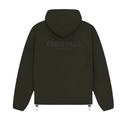 FEAR OF GOD ESSENTIALS JACKET OFF BLACK