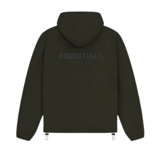 FEAR OF GOD ESSENTIALS JACKET OFF BLACK