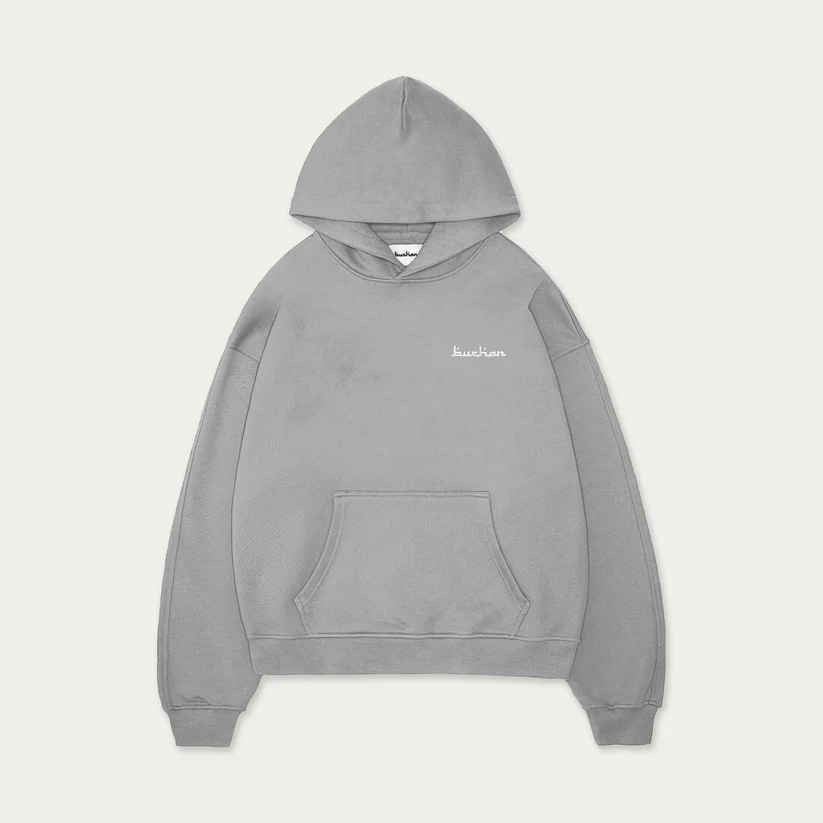 BUCHAN ESSENTIAL HOODIE GREY