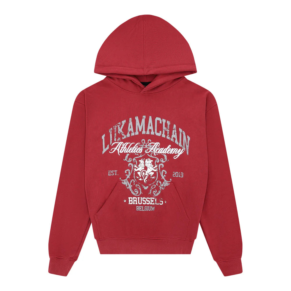 LUKAMACHAIN BRUSSELS HOODIE BORDEAUX