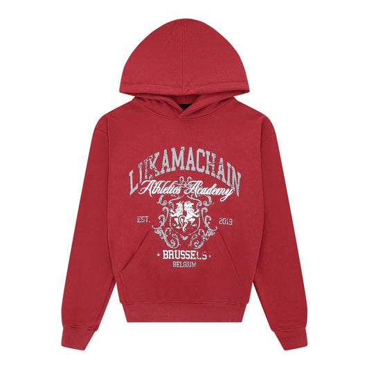 LUKAMACHAIN BRUSSELS HOODIE BORDEAUX