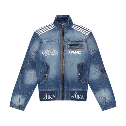 LUKAMACHAIN DENIM JACKET BLUE