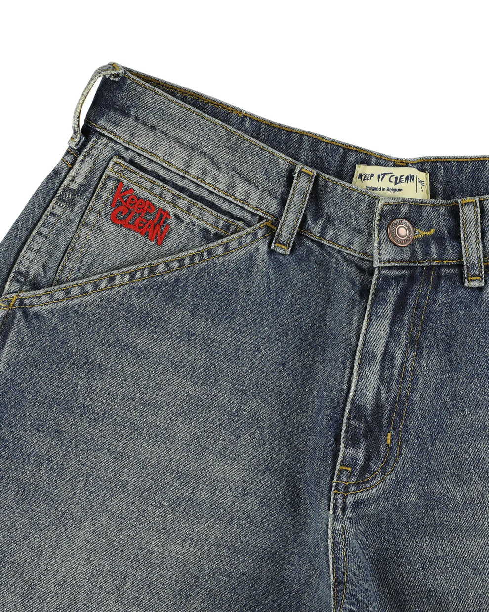 KEEP IT CLEAN RELAXED PANTS VINTAGE BLUE