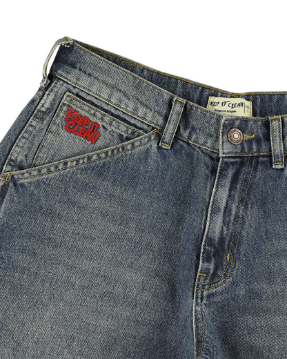 KEEP IT CLEAN RELAXED PANTS VINTAGE BLUE