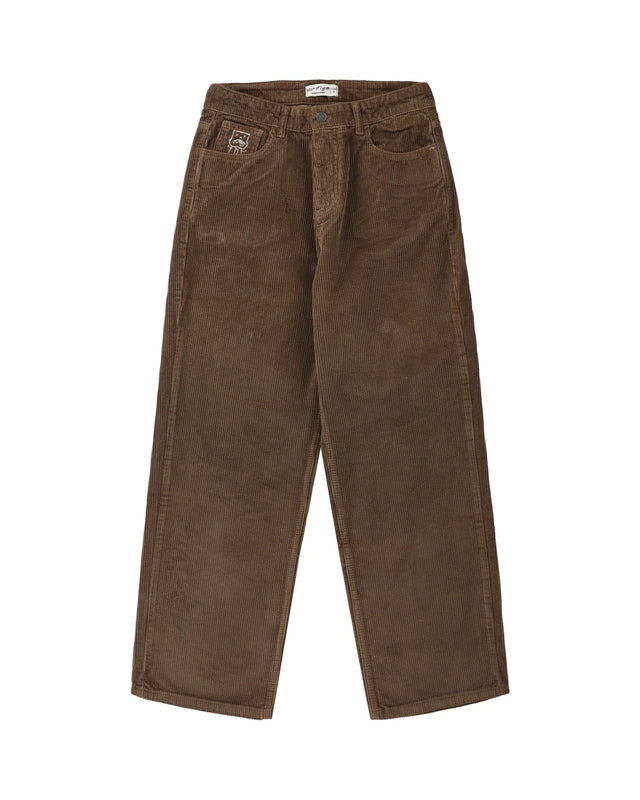 KEEP IT CLEAN RELAXED PANTS LOOSE CORDS SAFARI BROWN