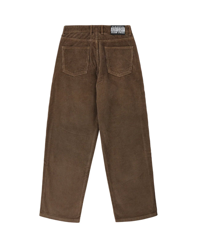 KEEP IT CLEAN RELAXED PANTS LOOSE CORDS SAFARI BROWN