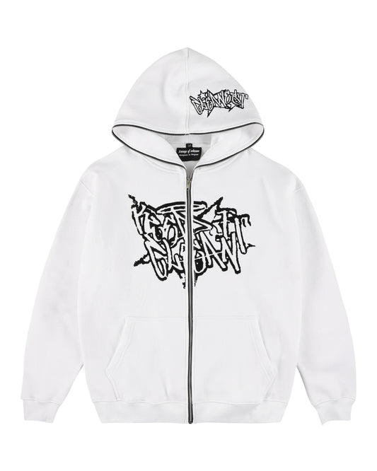 KEEP IT CLEAN STREETCODE FULL ZIPPER WHITE