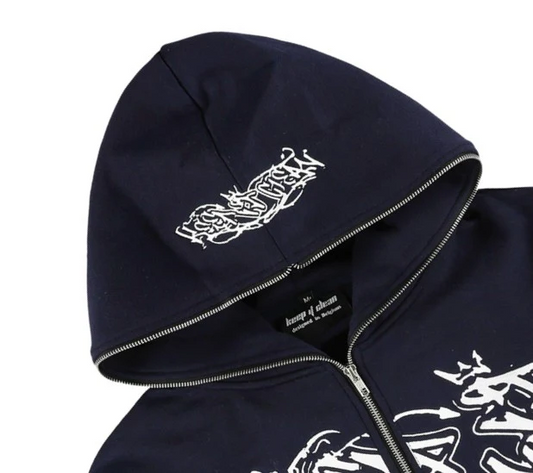 KEEP IT CLEAN SIXT SENSE FULL ZIPPER NAVY