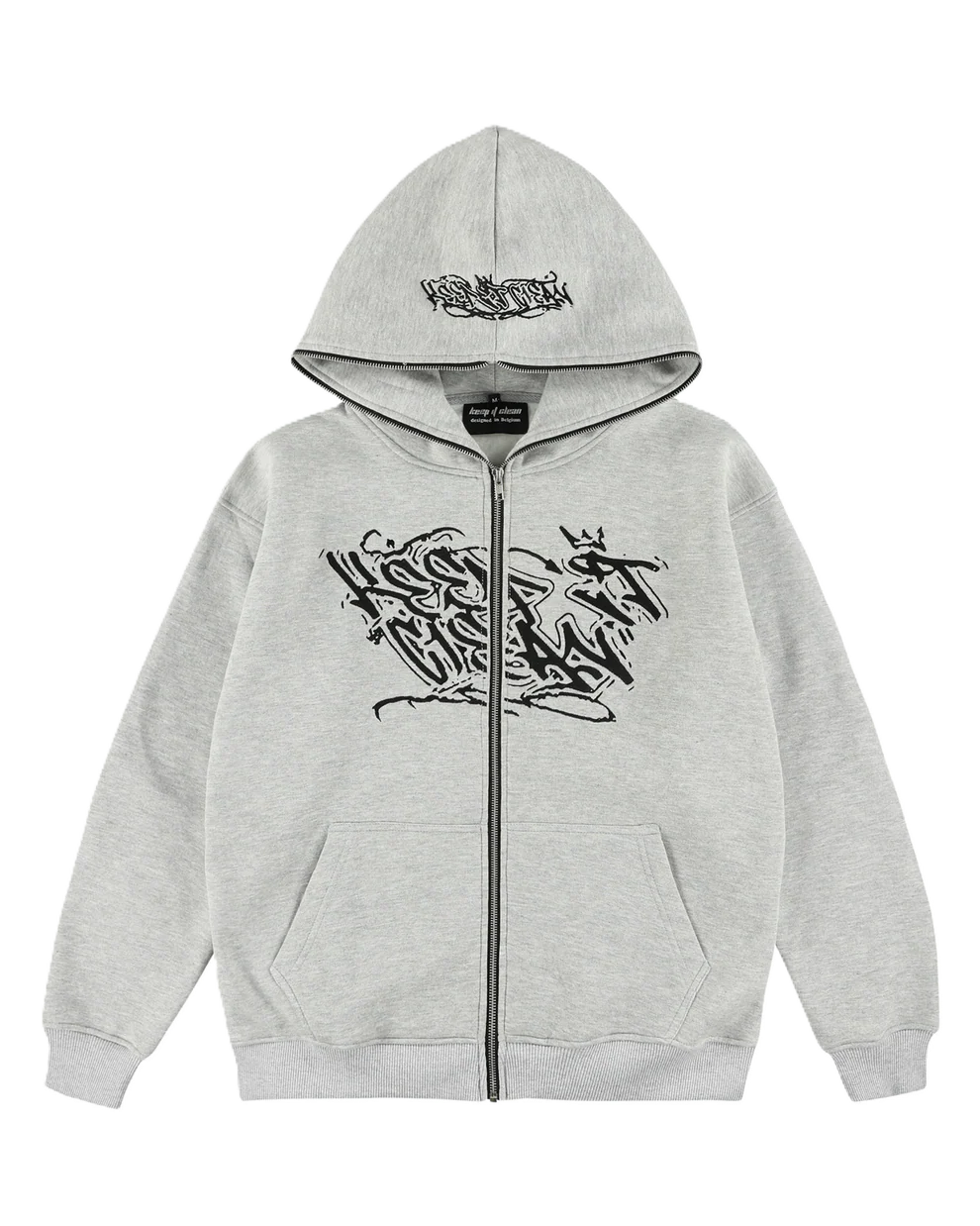 KEEP IT CLEAN SIXT SENSE FULL ZIPPER GREY