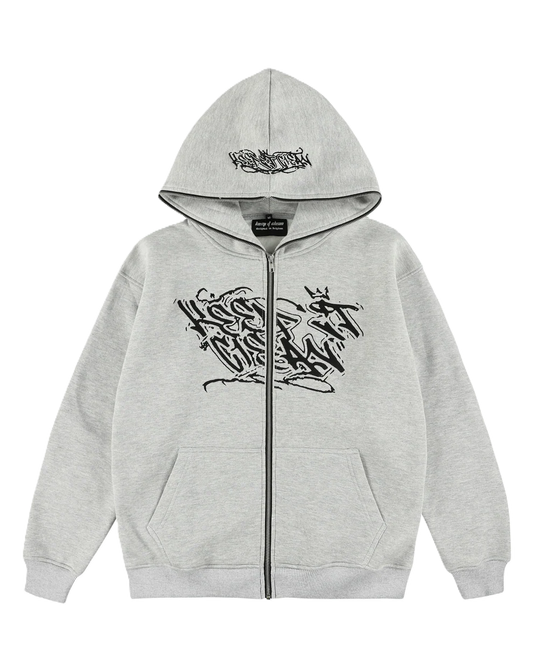 KEEP IT CLEAN SIXT SENSE FULL ZIPPER GREY