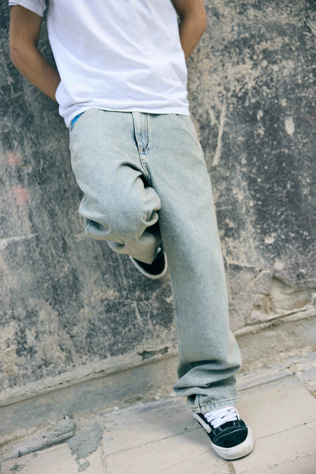 KEEP IT CLEAN RELAXED PANTS ULTRA FADED BLUE