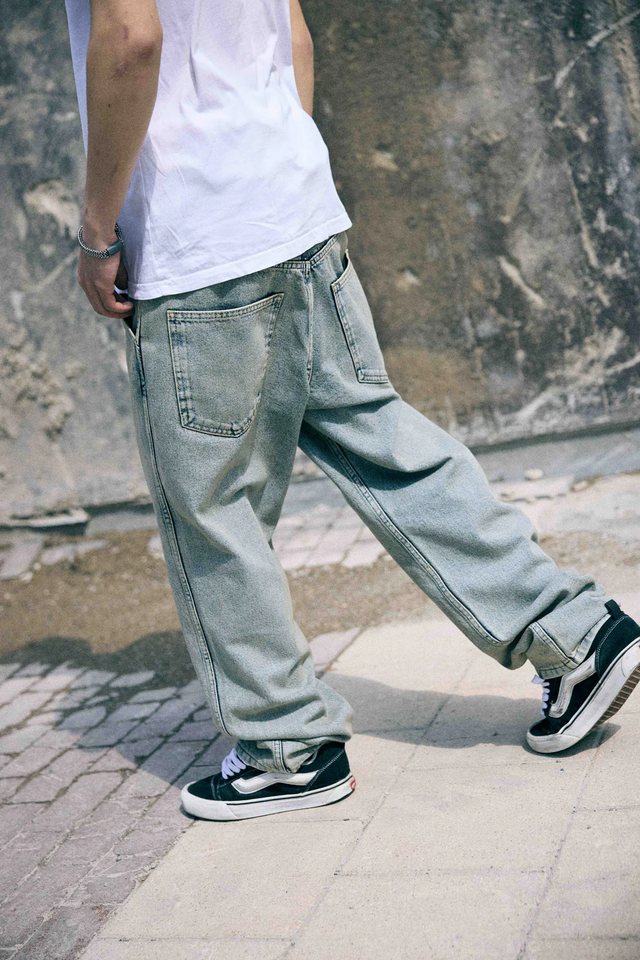 KEEP IT CLEAN RELAXED PANTS ULTRA FADED BLUE