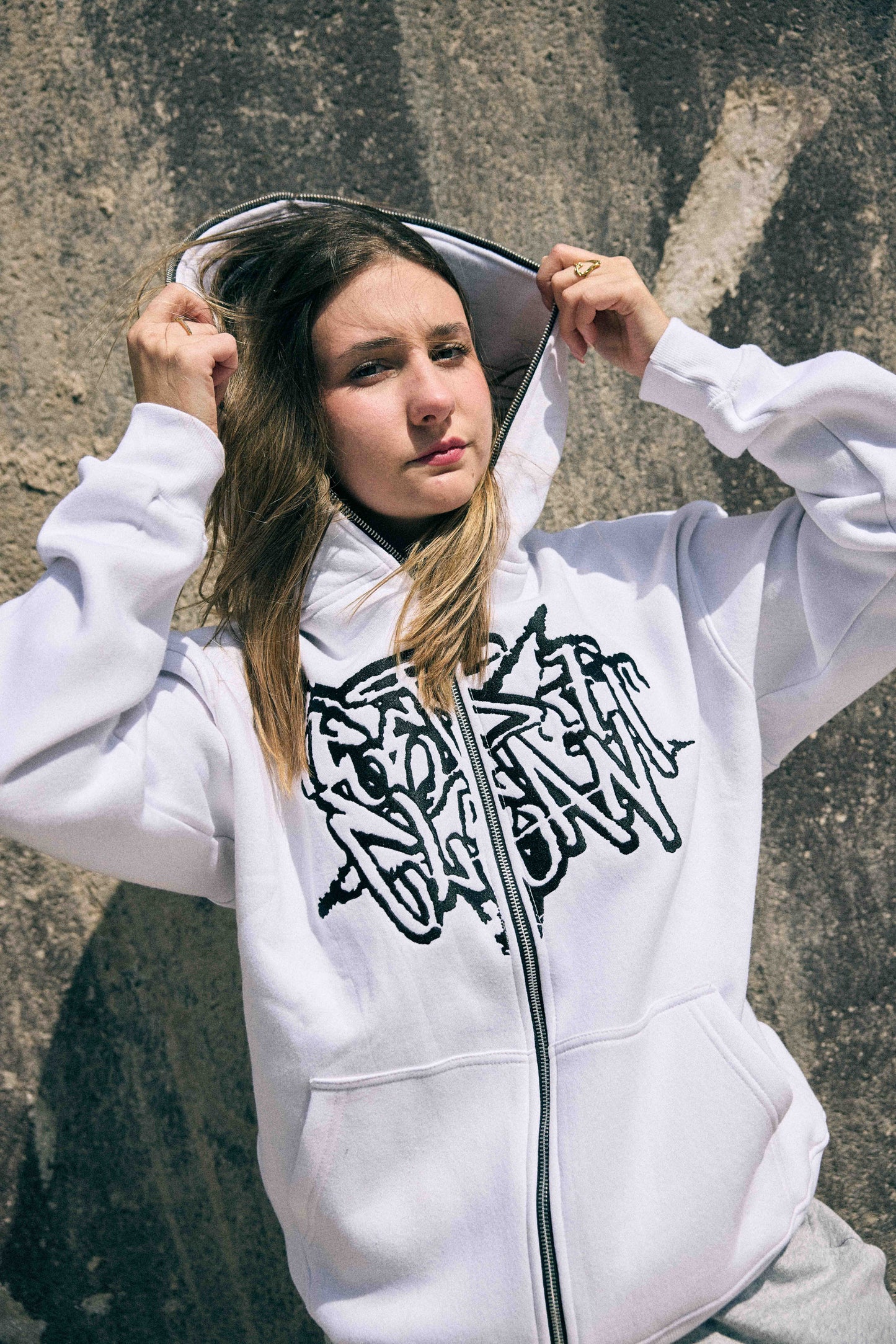 KEEP IT CLEAN STREETCODE FULL ZIPPER WHITE
