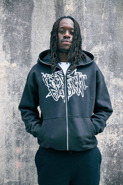 KEEP IT CLEAN STREETCODE FULL ZIPPER BLACK