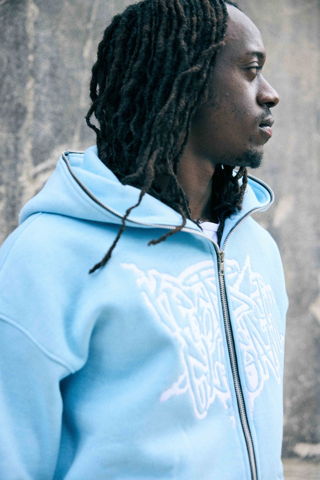 KEEP IT CLEAN STREETCODE FULL ZIPPER BLUE SKY