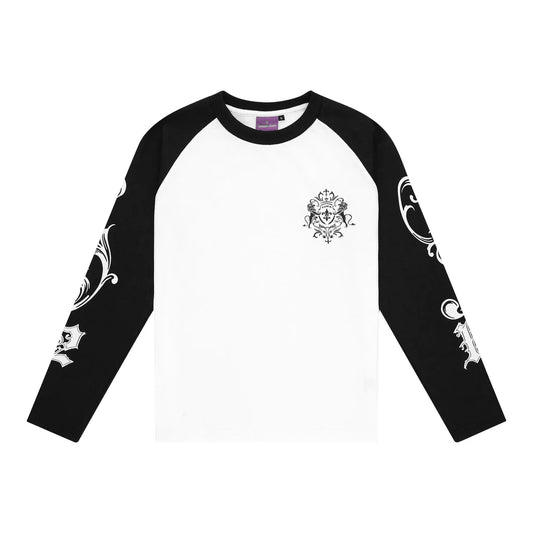 LUKAMACHAIN LONGSLEEVE BLACK WHITE