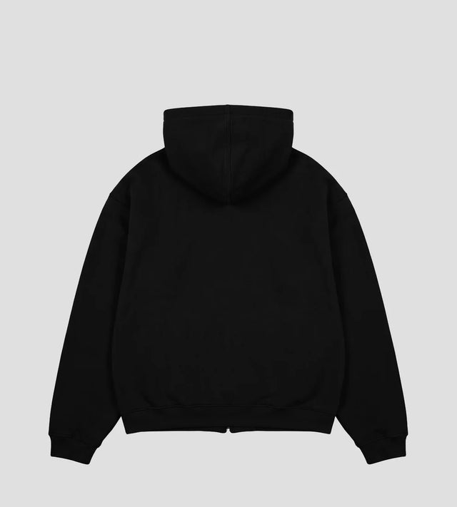 NEUFDEUX MELT ZIP HOODIE BLACK