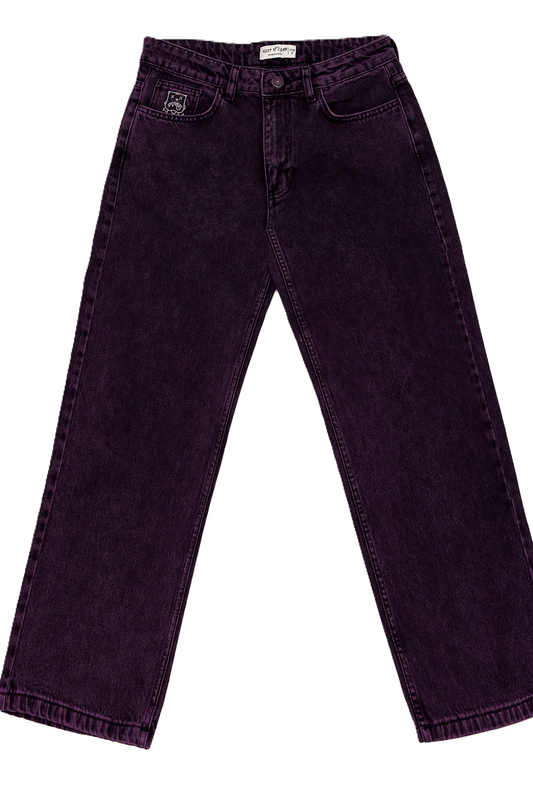 KEEP IT CLEAN LOOSE PANTS PURPLE OVERDYE
