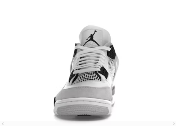 JORDAN 4 RETRO MILITARY BLACK WHITE