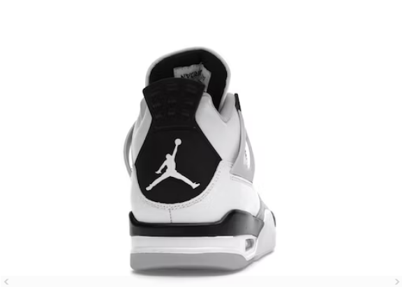 JORDAN 4 RETRO MILITARY BLACK WHITE