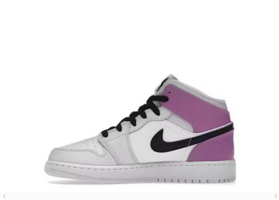 JORDAN 1 MID BARELY GRAPE