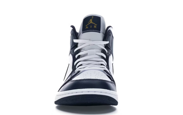 JORDAN 1 MID WHITE METALLIC GOLD OBSIDIAN