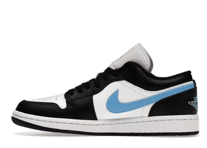 JORDAN 1 LOW BLACK UNIVERSITY BLUE WHITE