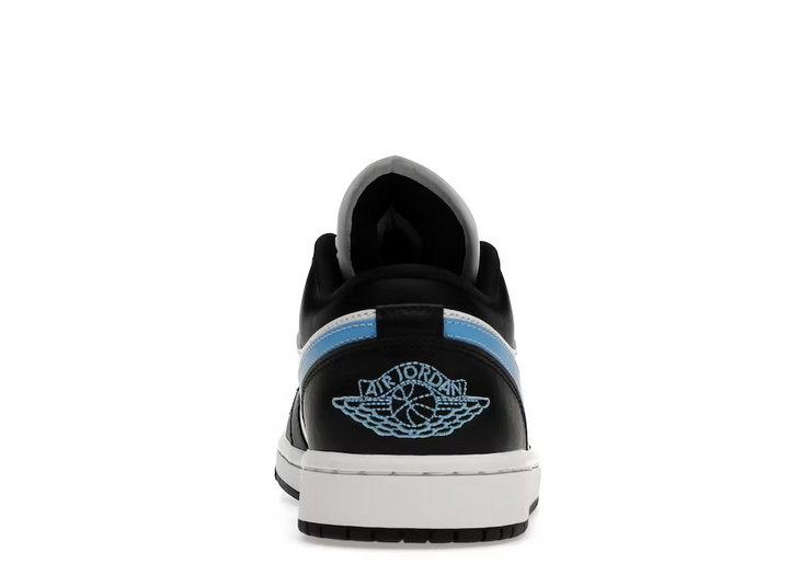 JORDAN 1 LOW BLACK UNIVERSITY BLUE WHITE