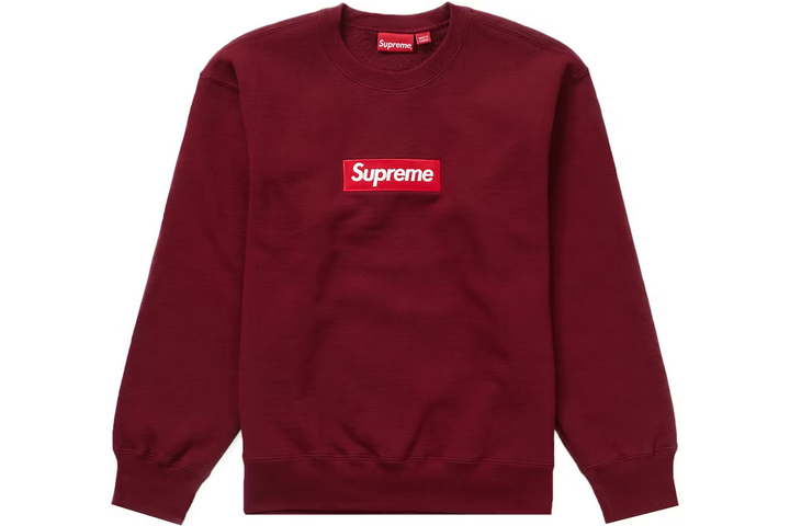 SUPREME BOX LOGO CREWNECK CARDINAL