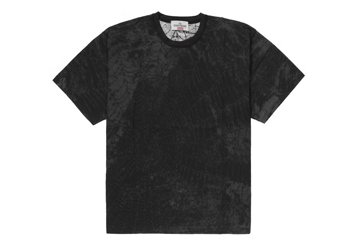 SUPREME X STONE ISLAND BLACK TEE