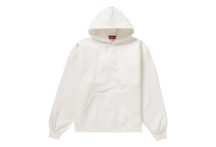 SUPREME BOX LOGO HOODIE TRIPLE WHITE