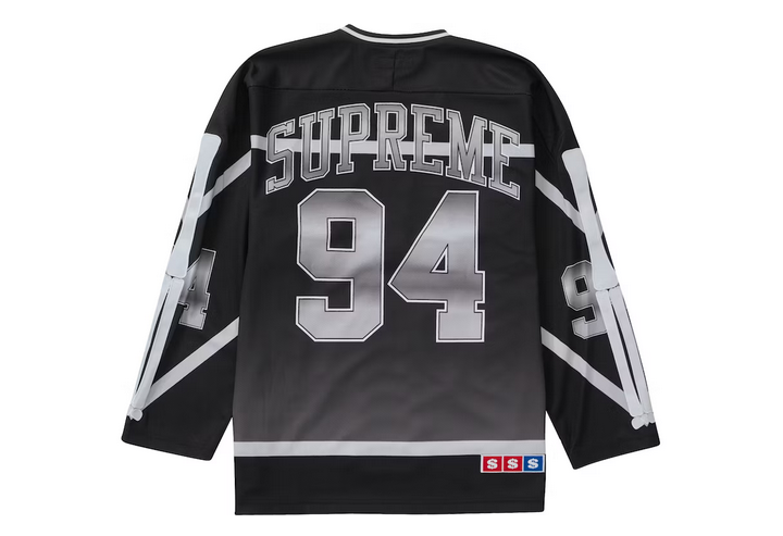 SUPREME BONES HOCKEY JERSEY BLACK