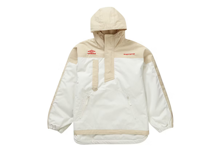 SUPREME X UMBRO HOODED ANORAK WHITE