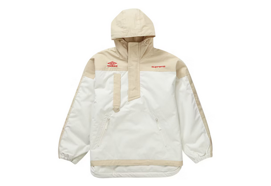 SUPREME X UMBRO HOODED ANORAK WHITE