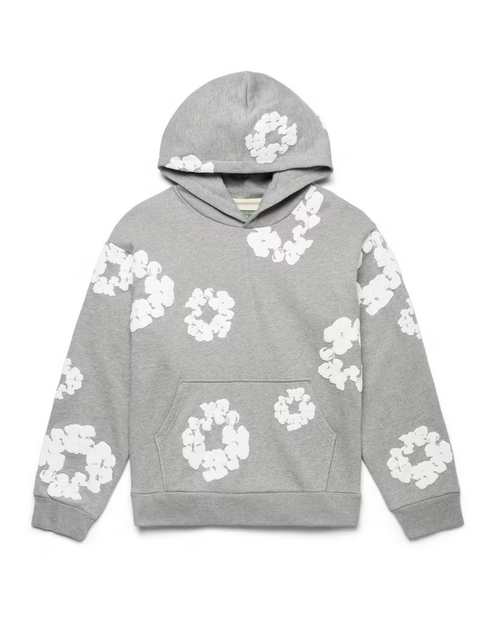 DENIM TEARS THE COTTON WREATH HOODIE GREY