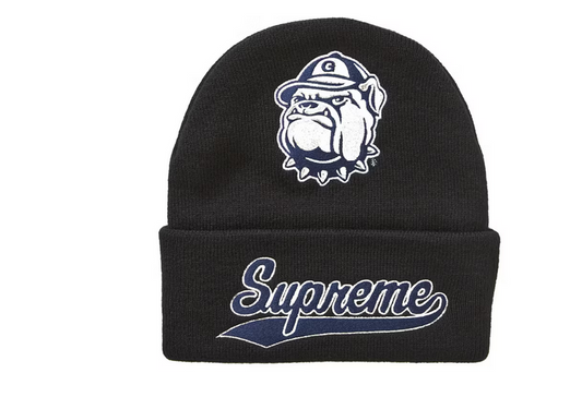 SUPREME MITCHELL & NESS NCAA BEANIE BLACK