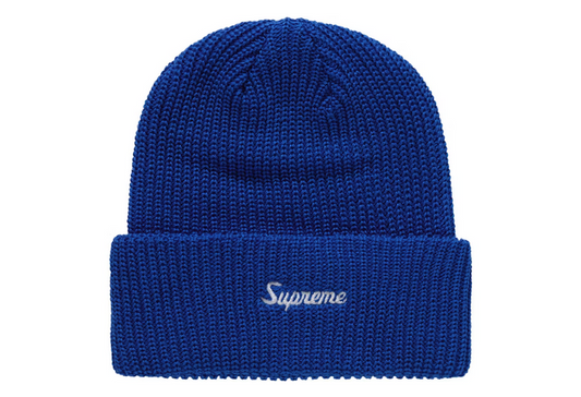 SUPREME LOOSE GAUGE BEANIE BLUE