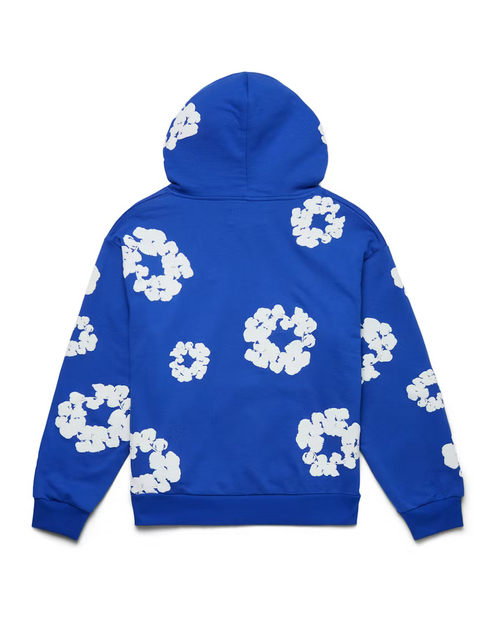 DENIM TEARS THE COTTON WREATH HOODIE ROYAL BLUE