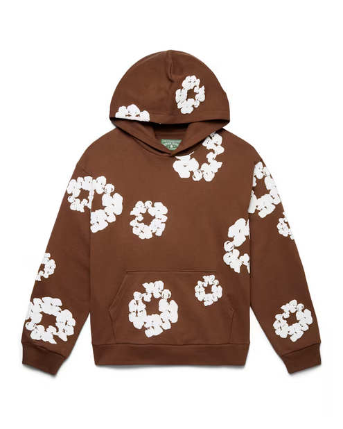 DENIM TEARS THE COTTON WREATH HOODIE BROWN