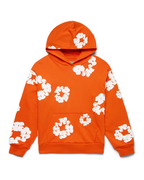 DENIM TEARS THE COTTON WREATH HOODIE ORANGE