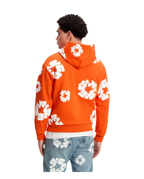 DENIM TEARS THE COTTON WREATH HOODIE ORANGE