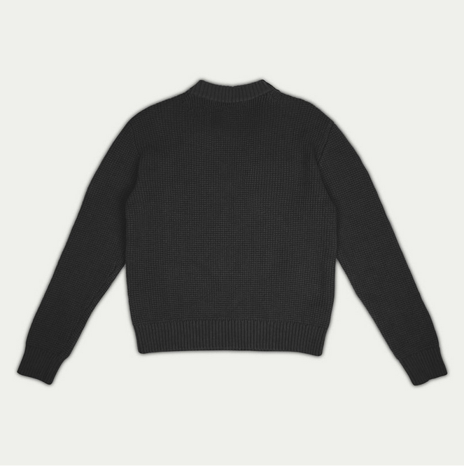 BUCHAN "B" KNIT DARK GREY SWEATER